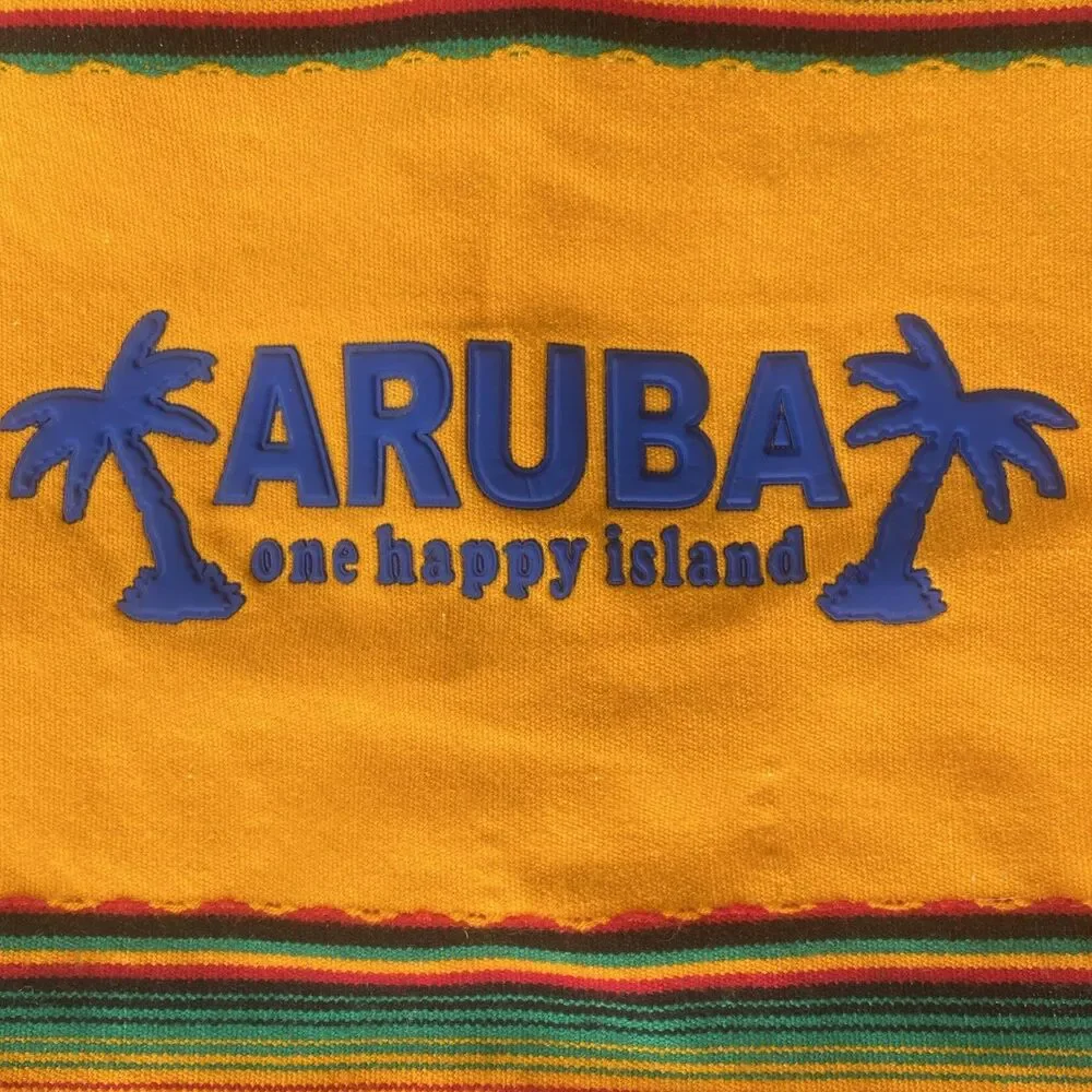 Aruba Beach Carry-On Backpack One Happy Island Two Straps Bright Colors